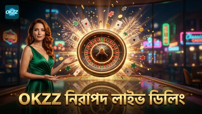 লাইভ টেবিলে রিয়েল-টাইম ডিলিং ও নিরাপত্তা OKZZ