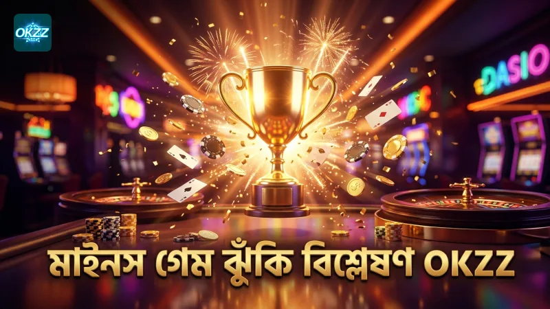 মাইনস গেমে বোমা সংখ্যার উপর নির্ভর করে ঝুঁকি পরিবর্তন হয়।
