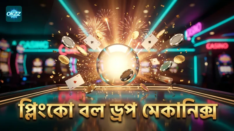 প্লিংকো বল ড্রপ করার মেকানিক্সের বিস্তারিত চিত্র।