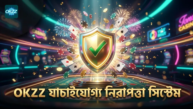 OKZZ প্লিংকো গেমের যাচাইযোগ্য বল ড্রপিং হ্যাশ সিস্টেমের প্রতীক।