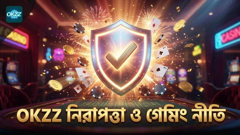 OKZZ ক্যাসিনোর উন্নত নিরাপত্তা ও দায়িত্বশীল গেমিং ব্যবস্থাপনা