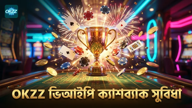 OKZZ ভিআইপি স্তরের ক্যাশব্যাক হার ও সুবিধার তুলনা।